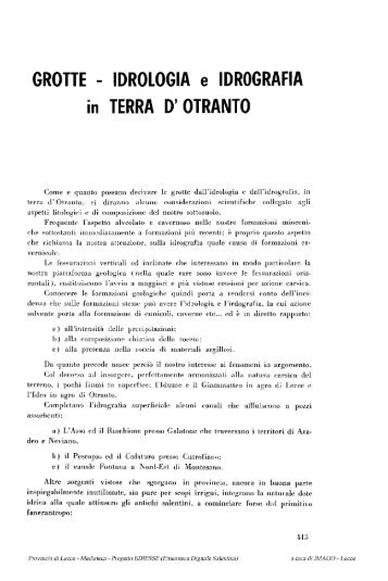 ZG1964_grotte_idrologia_idrografia_Terra d ... - culturaservizi.it