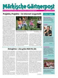 Ausgabe 04 / 2013 - Kreisverband Potsdam der Garten-und ...