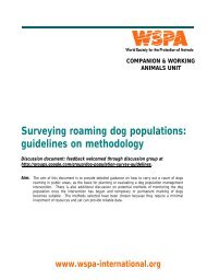Surveying roaming dog populations: guidelines ... - Animal Sheltering