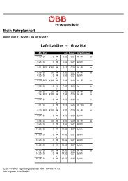 ÖBB Fahrplan 2012 (Laßnitzhöhe - Graz)