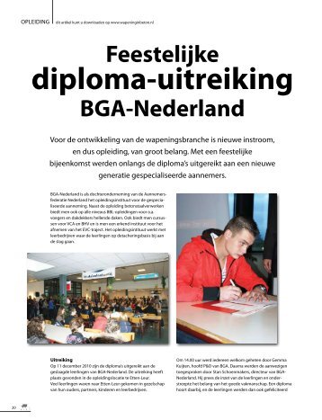 diploma-uitreiking - Wapening in Beton
