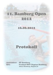 11. Bamberg Open 2012 Protokoll