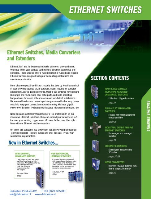 ethernet switches - Delmation