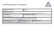 Inspection Report Template - Young Southampton