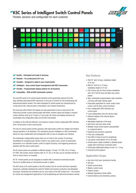 Ksc Led Panel KSC Series of Intelligent Switch Control Panels - BFE Studio