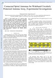 Connected Spiral Antennas for Wideband Circularly Polarized ...