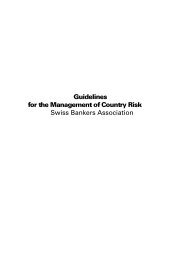 Guidelines for the Management of Country Risk Swiss Bankers ...