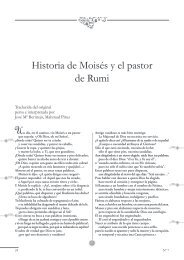 Historia de Moisés y el pastor de Rumi - La Orden Sufí Nematollahi