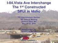 I-84,Vista Ave Interchange The 1st Constructed SPUI in Idaho