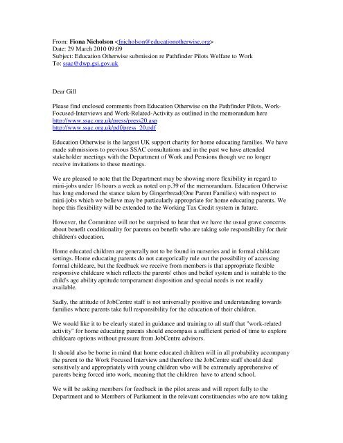 Special Education More Flexible >> From Fiona Nicholson Date Special Education More Flexible >> From Fiona Nicholson Date