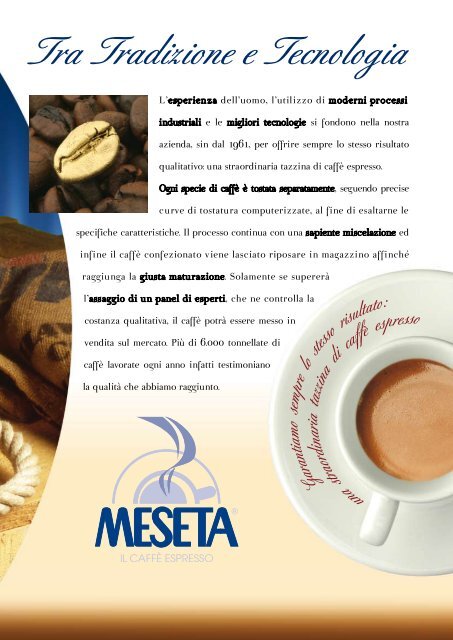 Brochure caffÃ¨ Meseta - Co.ind