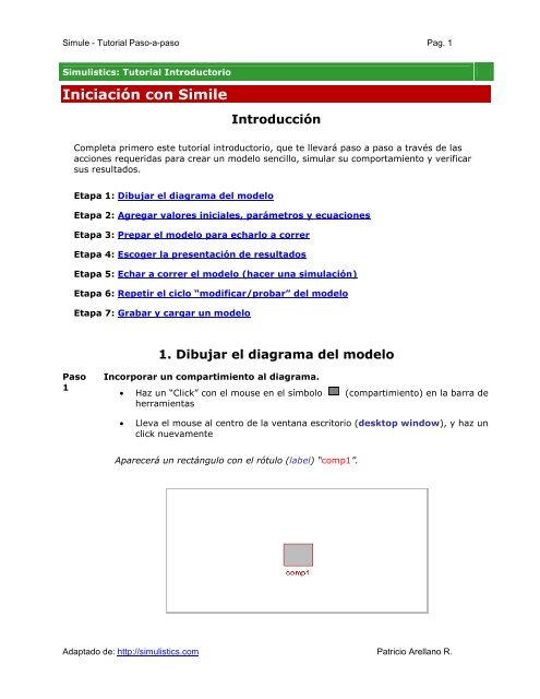 Simile - Tutorial Paso-a-paso - Simulistics