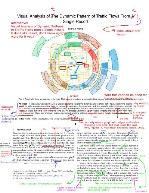 Visual Analysis of The Dynamic Pattern of Traffic Flows From A ...
