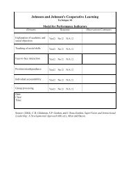 Cooperative Learning Model - Education & Human Development ...