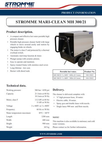 STROMME MARI-CLEAN MH 300/21 - Eitzen group