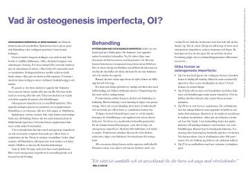 vad Ã¤r osteogenesis imperfecta, oi? - RBU