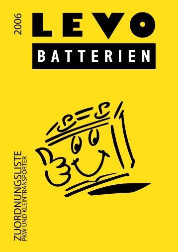 ZUORDNUNGSLISTE 2006 - LEVO Batterien AG