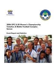 2006 OFC U-20 Women's Championship Toleafoa JS Blatter Football