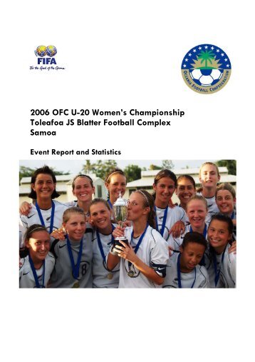 2006 OFC U-20 Women's Championship Toleafoa JS Blatter Football