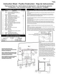 Instruction Sheet - Feuille d'instruction - Hoja de instrucciones - Delta
