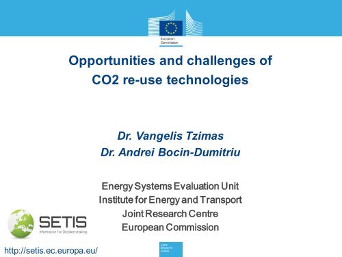 Presentation by Vangelis TZIMAS final.pdf - SETIS - Europa