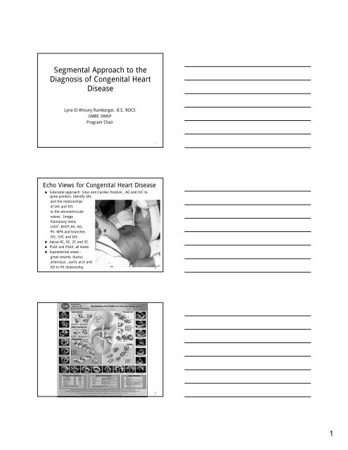 Segmental Approach to the Diagnosis of Congenital Heart Disease