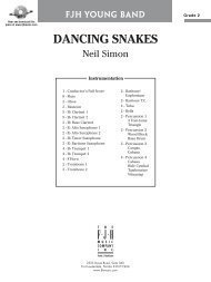 DANCING SNAKES - Pender's Music Company