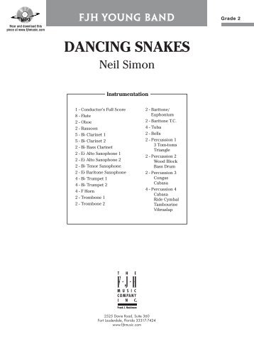 DANCING SNAKES - Pender's Music Company