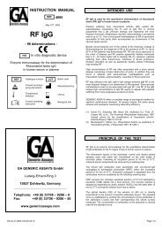 RF IgG - GA Generic Assays GmbH