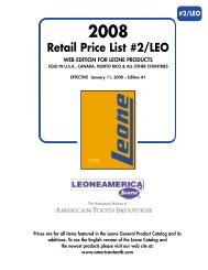 #2/LEO PRICE LIST 2008 - American Tooth Industries