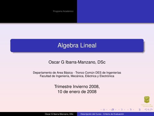 Algebra Lineal