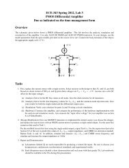 ECE-343 Spring 2012, Lab 3 PMOS Differential Amplifier Due as ...