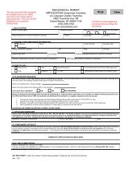 MECHANICAL PERMIT APPLICATION - Vergennes Township