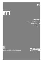 Manual RD7020D11 V1.1 - Kroma