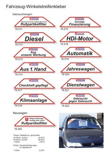 Winkelstreifenkleber-PDF - KLEIN Werbeberatung + Werbemittel