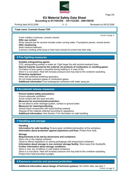 EU Material Safety Data Sheet - Technolasa