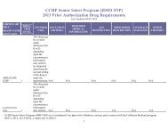 2013 Prior Authorization Drug Requirements - CCHP