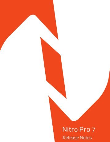 Nitro Pro 7 | Release Notes