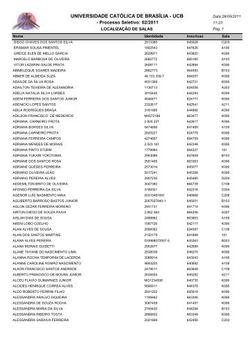 salas - Universidade CatÃ³lica de BrasÃ­lia