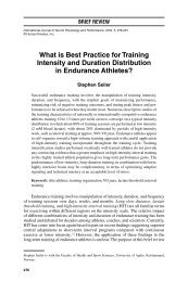 What is Best Practice for Training Intensity and ... - ResearchGate