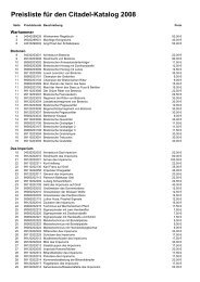 Preisliste für den Citadel-Katalog 2008 - Games Workshop Portal