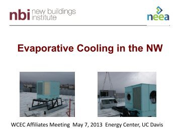Download the PDF presentation - Western Cooling Efficiency Center