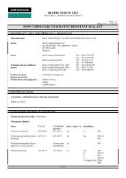 BEZPECNOSTNl LIST DOW CORNING(R) 730 ... - ELCHEMCo