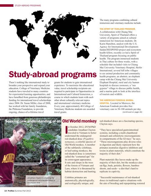 Summer/Fall 2013 PDF - University of Minnesota College of ...