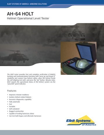 AH-64 HOLT Data Sheet - Elbit Systems of America