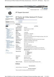 Hp Support Document Hp Pavilion Dv3 4160ee Microcity