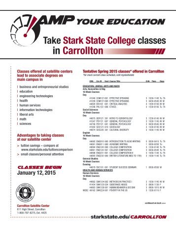 Class Schedule - Stark State College