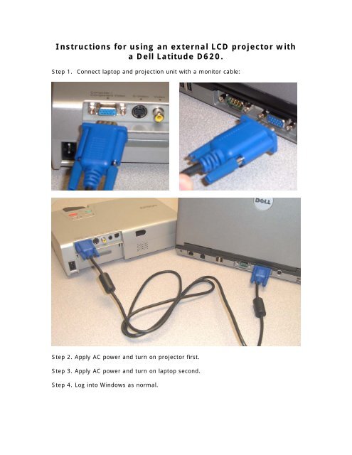 external LCD projector 