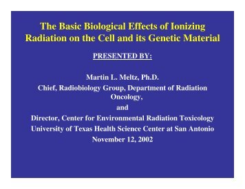 OVERVIEW OF BASIC RADIATION PHYSICS, CHEMISTRY, AND BIOLOGY