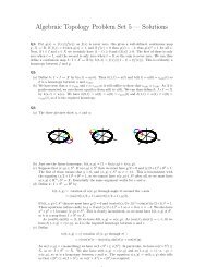 Algebraic Topology Problem Set 5 â Solutions - Strickland, Neil